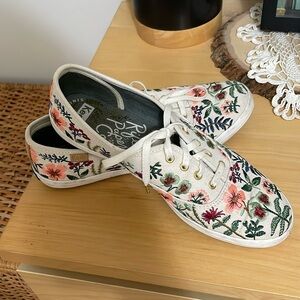 Rifle Paper Co x Keds White Floral Champion Sneakers